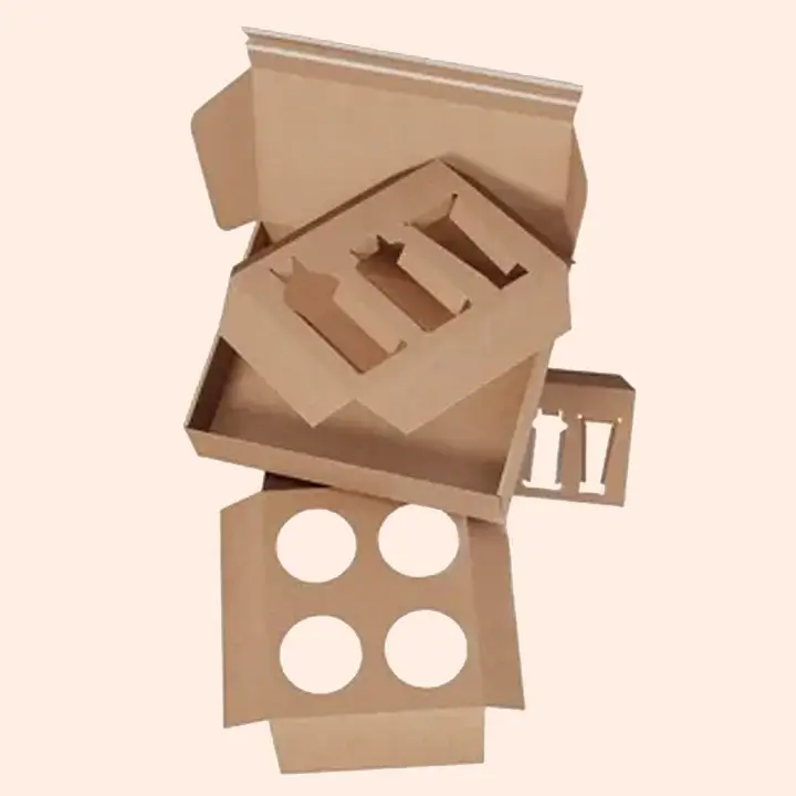 Custom punch-hole partitions for protective packaging solutions