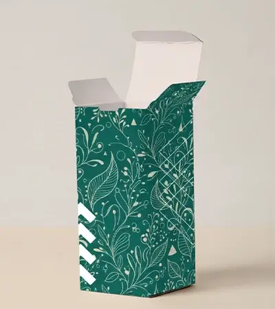 Retail box packaging with product branding